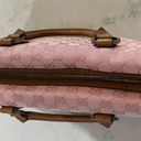 Gucci Pink GG Canvas And Leather Trim Handbag Vintage Photo 12