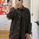 Topshop Moto Long Denim Jacket Photo 4