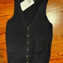 Brandy Melville Navy Sweater Vest Photo 0