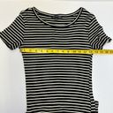 Brandy Melville  Striped Black & White Ribbed Knit Dress - XS/S Photo 6