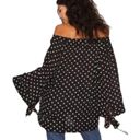 One Teaspoon  for Free People Bonnie Ace Off Shoulder Dot Top Size 8 Photo 2