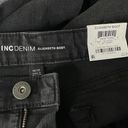 INC  SZ 14/32 Elizabeth Boot Jeans Mid-Rise Pockets Stretch Jet Wash Dark Gray Photo 6