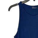 Gap  Women Small A-Line Tank Dress Linen Blend Double Layer Sleeveless Comet Blue Photo 2