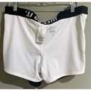 Nike  Dri Fit Women's Black Athletic Shorts with Attached White Brief Size Large Photo 4