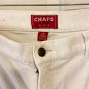 CHAPS Y2K  cream velour corduroy cropped pants Photo 5