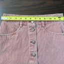 Roxy  light pink corduroy button down mini skirt size XS Photo 8