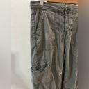 American Eagle Pre-Owned Size 10 Short  Baggy Wide Leg Green Cargo Pants Photo 3