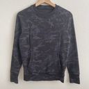 Lululemon Womens Incognito Camo Multi Grey Black Scuba Crew Pullover Sweatshirt Photo 3