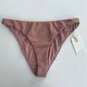 Good American NWT  Ribbed Better Cheeky Bikini Bottom Desert Rose Size 3 / Large Photo 0