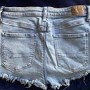 American Eagle Super Stretch Super High Rose Shortie Jean Shorts Photo 3