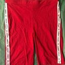 Tommy Hilfiger  Jeans Women’s Red Biker Shorts Size L Photo 0