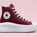 Converse Maroon/Beetroot High Top Platform Sneakers Photo 2