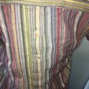 Pilcro and the Letterpress  multicolored embroidered stripes blouse Photo 2