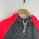 Nike  Therma-Fit Grey Neon Pink Logo Pullover Hoodie Women's Size Medium M Photo 1