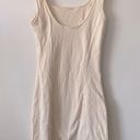 Halara NWT  Mini Tank Chill In My Feels U Neck Plain Bodycon DRESS in Cream Photo 4