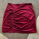 Revolve Ellie Ruched mini skirt Red Size M Photo 1