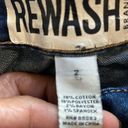 REWASH  Girlfriend Denim Short Sz 2 Mid Rise Cuffed Distressed Stretch #1275 GUC Photo 1