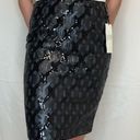 W By Worth  Women's Pencil Skirt Dark Blue Denim Black Grey Gray Sequins X0 0 XS Photo 0