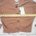 The Moon  and Madison Womens Medium Button Cardigan Sweater Knit Wide V-Neckline Photo 6