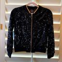 Marciano 🧥 Black Sequin Bomber Jacket Sz Girl XL but could fit Women XXS/XS EUC Photo 2