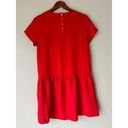 Cynthia Rowley Red Dropwaist Button Back Mini Dress Size 6 Photo 5