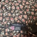 American Eagle Black floral color block maxi skirt | small Photo 3