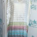 PilyQ  Copper Adriana Tassel Tunic multi-stripe swim coverup NWT Photo 2