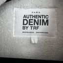 ZARA Authentic Denim By TRF Cropped Jean Jacket Photo 3