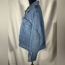 Denim & Co . QVC Blue Jean Denim Jacket Floral Embroidery Long Sleeve  Sz 1X EUC Photo 3