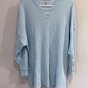 Free People  Boho Oversized Early Night Waffle Knit Lounge Beach Mini Dress Tunic Photo 2