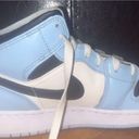 Air Jordans 1 Mid GS Ice Blue / Black / Sail Photo 3