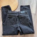 ZARA  the bloss straight Jeans in black ankle cropped high rise button fly Photo 8