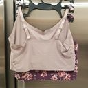 Vince Camuto 💕💕 Bralettes (2 Pack) ~ Purple Floral & Lavender Solid Large L NWT Photo 1