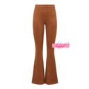 Spanx Faux Suede Flare Pant Rich Caramel High-Rise Waist Shapewear Stretchy Tall Photo 7