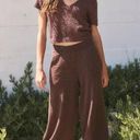 Free People NEW  Nolan Brown Sweater Two Piece Set Size XL Photo 14