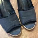 Ralph Lauren  Espadrilles Wedges black size 9 linen Photo 6