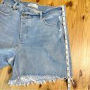 Abercrombie & Fitch  NWOT High Rise Dad Short Cross Button Fly Raw Hem 29 / 8 Photo 11