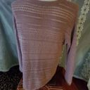 J.Jill  size extra large lavender sweater long sleeves crochet design.see-through Photo 3