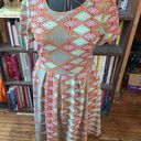 LuLaRoe  southwest triangle tan knit travel XL normcore dress Photo 0