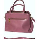 DKNY  Pink Satchel Floral Applique Rhinestones and Studs Photo 7