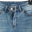 Dr. Denim  SZ 27/26 Meadow Cropped Jeans Mid-Rise Pockets Frayed Hems Blue Womens Photo 2