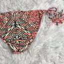 Billabong NEW NWT  Bikini Bottoms Swim Fringe Tie Tribal Pink Black Neon Small Photo 3