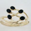 Onyx TAXCO sterling,  bangle, 57g Photo 3