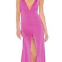 NBD  Helen Satin Slip Lace Back Maxi Dress Cutout Revolve Women Size S New Flawed Photo 0