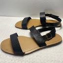 J.Crew  Pebbled Leather Slingback Flat Sandals Size 8 1/2 Photo 3