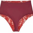 Patagonia NWT  Sunrise Slider Patalokahi Sumac Red Reversible Bikini Bottoms Photo 2