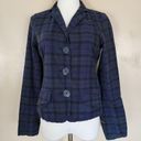 American Eagle Vintage Y2K! Navy/Black Plaid Blazer, Women's XS Photo 2