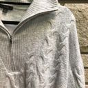 J.Crew  Cable-knit half-zip sweater Supersoft yarn Cream Wool Alpaca Small BD032 Photo 9