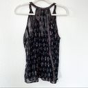 Joie  Tribal Print Ikat Sleeveless Silk Tank Top Photo 3