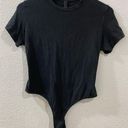 SKIMS  Essentials Black Cotton Jersey T Shirt Bodysuit Soot XL Photo 0